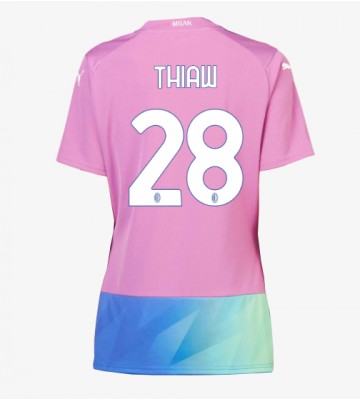 AC Milan Malick Thiaw #28 Replika Tredjetrøje Dame 2023-24 Kortærmet